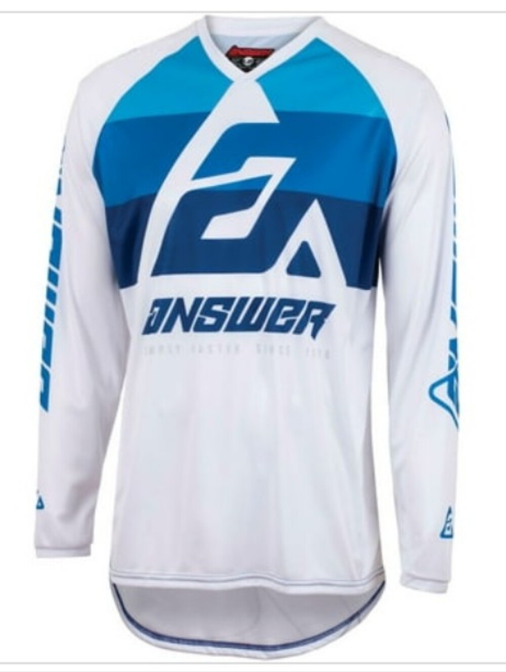 Answer A23 Syncron CC Mens MX Offroad Jersey Blue/White MD